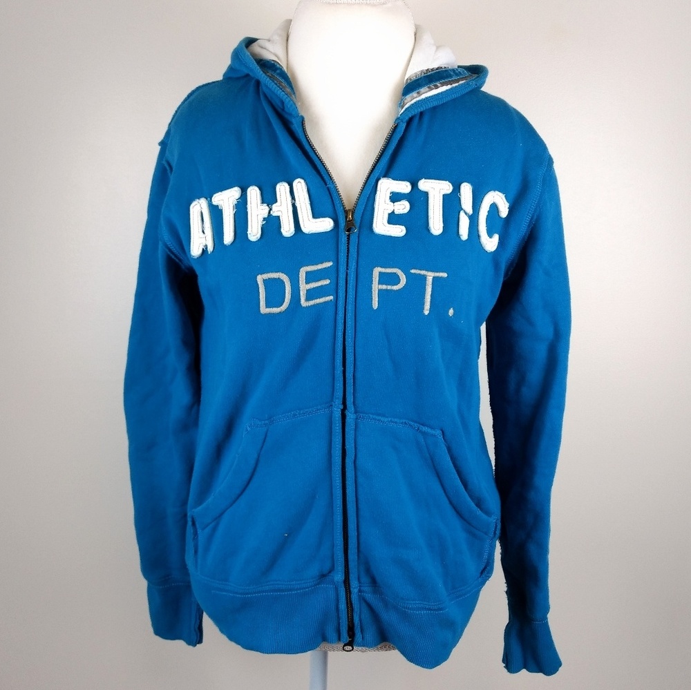 COCOA Athletic Dept Graphic Blue Hooded Sweatshirt